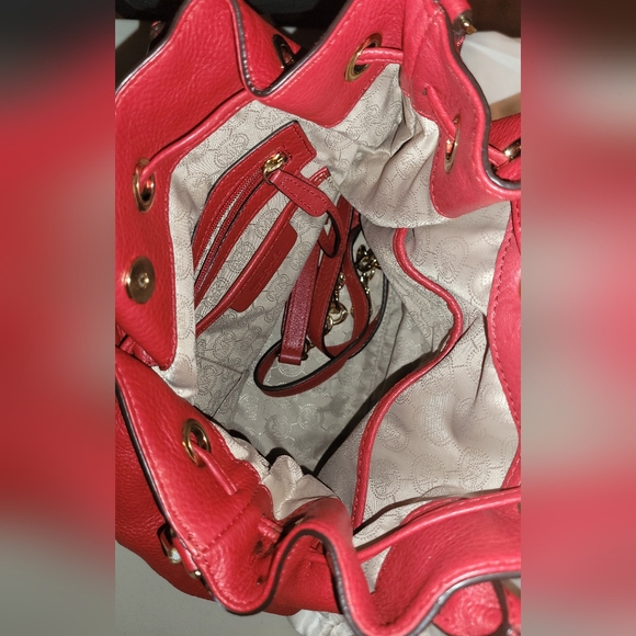 MICHAEL KORS RED LEATHER BAG - Picture 3 of 3